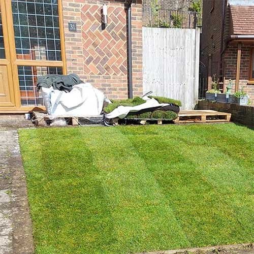 R. Hawes Tree Care & Garden Services new lawn on garden.